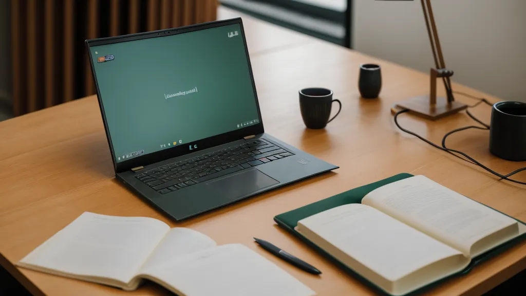 Cuaderno de notas junto a una laptop abierta, apuntes personales sobre interpretación de señales y espiritualidad cotidiana