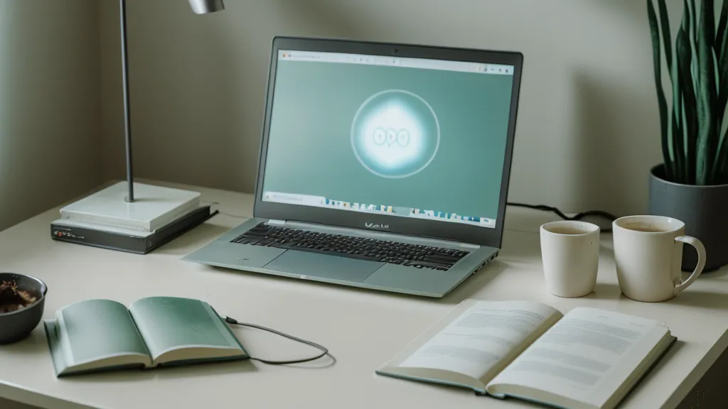Pantalla de un curso online de mediumnidad junto a un cuaderno verde de señales, parte del desarrollo de la intuición personal