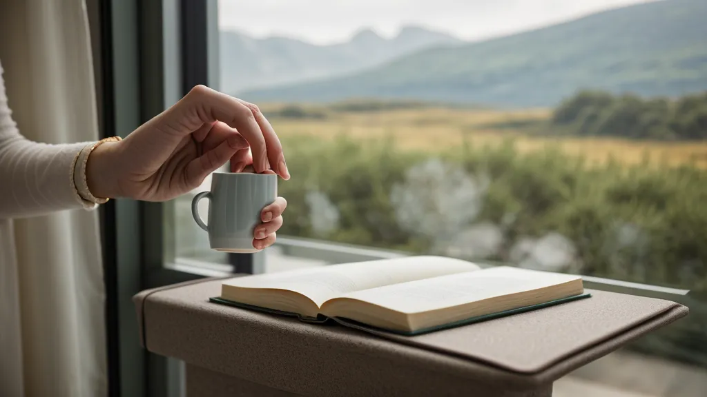 Crema de manos y café humeante, señales sensoriales de duelo asociadas a un ser fallecido.